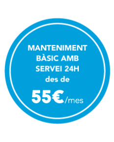 Manteniment bàsic amb servei 24h des de 55 € / mes