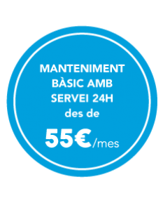 Manteniment bsic amb servei 24h des de 55  / mes