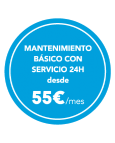 Mantenimiento bsico con servicio 24h desde 55  / mes